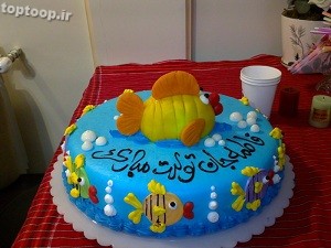 کیک تولد با اسم فاطمه