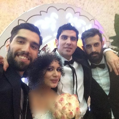 عکس عروسی شهرام محمودی و همسرش