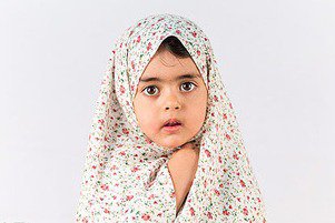 عکس دختر بچه با حجاب ایرانی