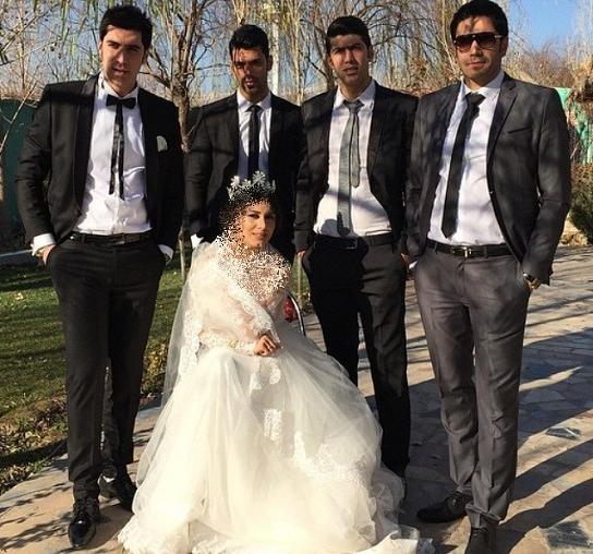 عکسهای جشن عروسی شهرام محمودی و همسرش