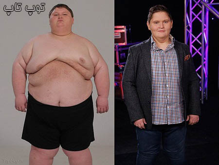 عکسهایی از چاق ترین اشخاصی که لاغر شدند