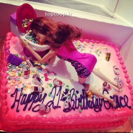 کیک تولد کارتونی دخترانه