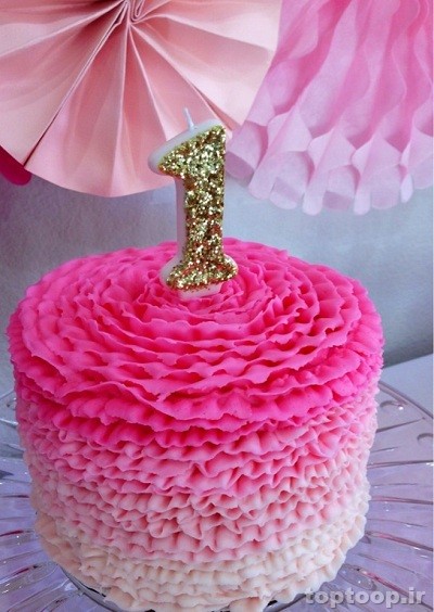 مدل زیبای کیک تولد عدد یک
