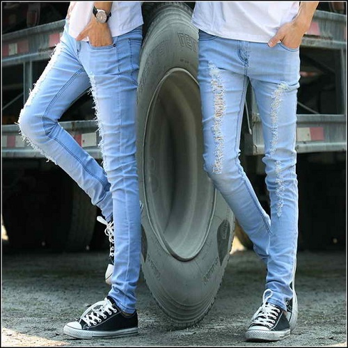 boys in blue jeans