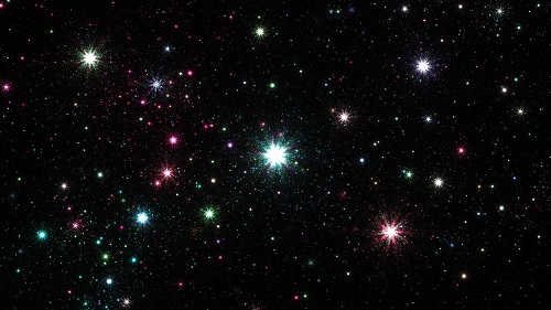 عکس آسمان پر ستاره در شب