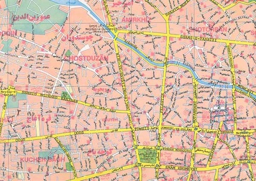 نقشه شهر تبریز
