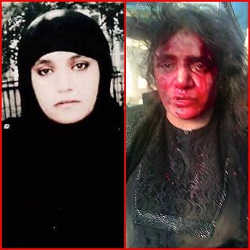 عکس زن افغانی که قران را سوزاند