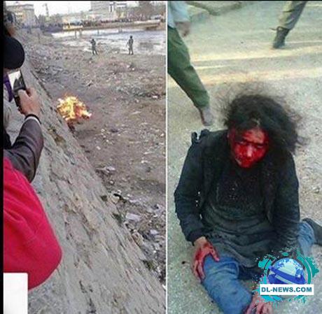 کتک زدن دختر افغانی