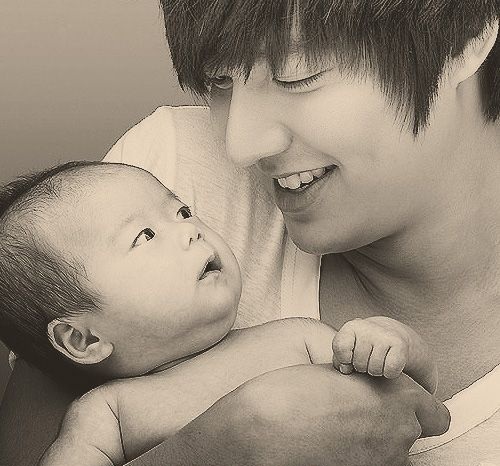 لی مین هو و پسرش