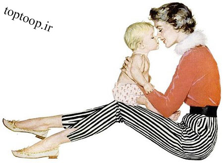 toptoop.ir عکس های نقاشی شده از مادر و فرزند